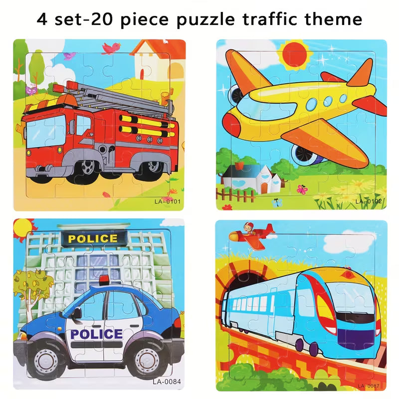 20-Piece Wooden Puzzle