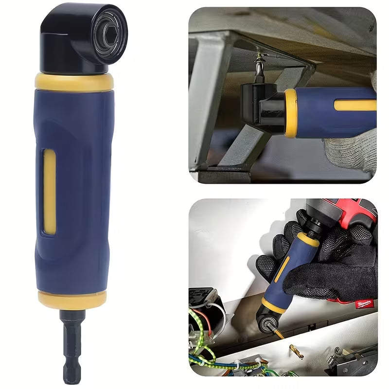 ASDTODW 90° Right Angle Drill Driver with Ergonomic Blue & Yellow Handle