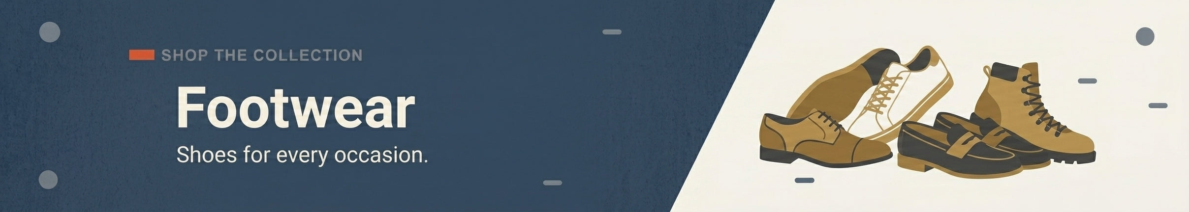 Footwear collection banner