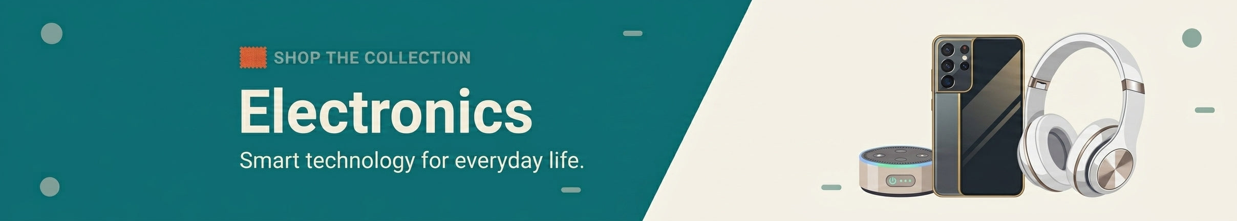 Electronics collection banner