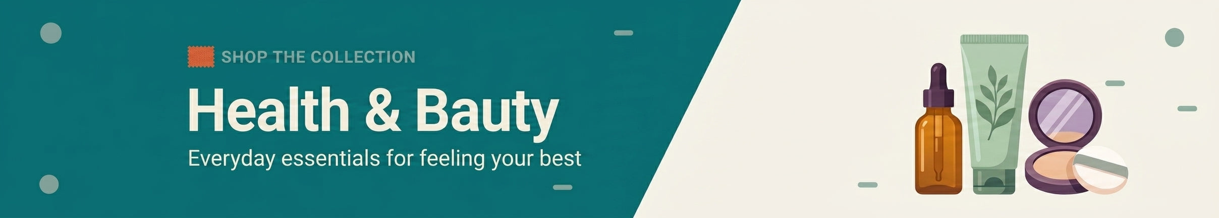 Health & Beauty collection banner