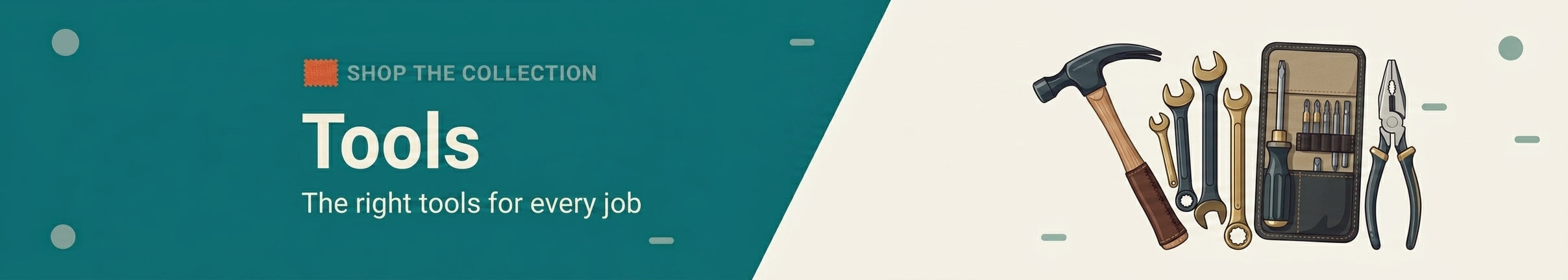 Tools collection banner
