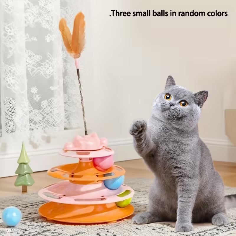 1 Set Cat Turntable Toy Self-Entertainment Boredom Relief