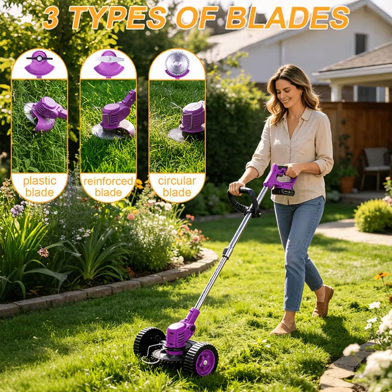 Portable Household Cordless Electric Grass Trimmer, Garden Weeder & Cordless Trimmer