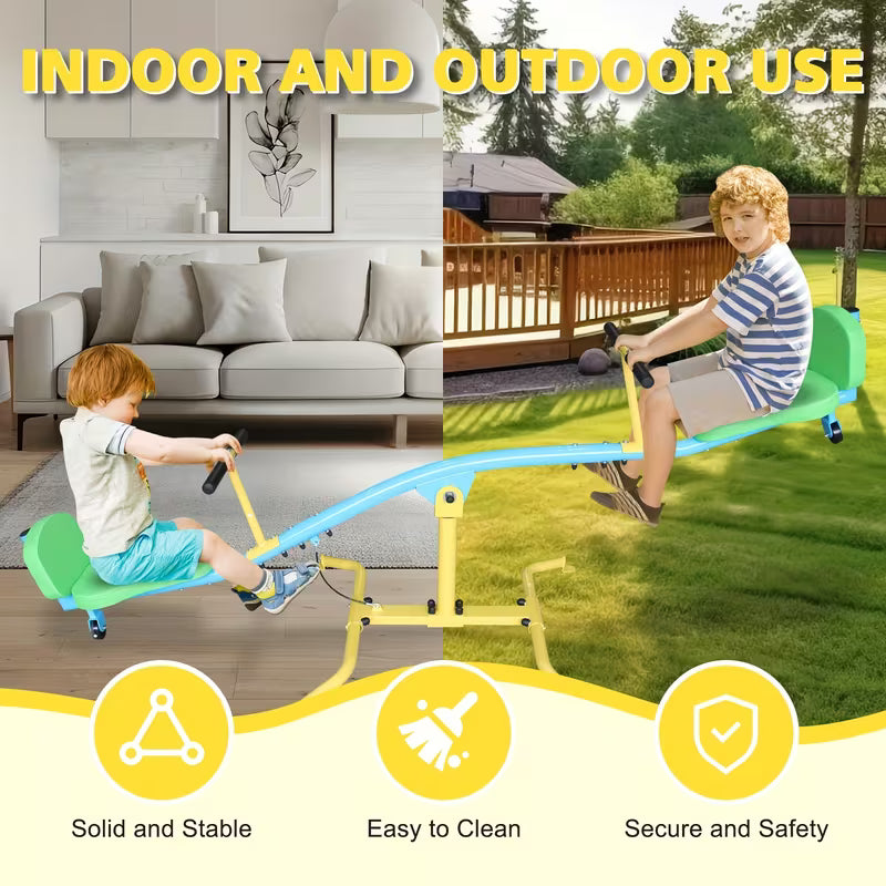 2-Seat/4-Seat 360-Degree Rotating Seesaw