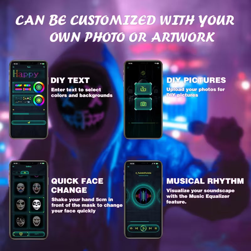Face Transforming LED Mask