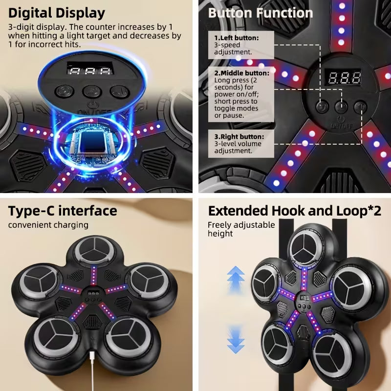 Smart Boxing Sensory Training Machine with Music