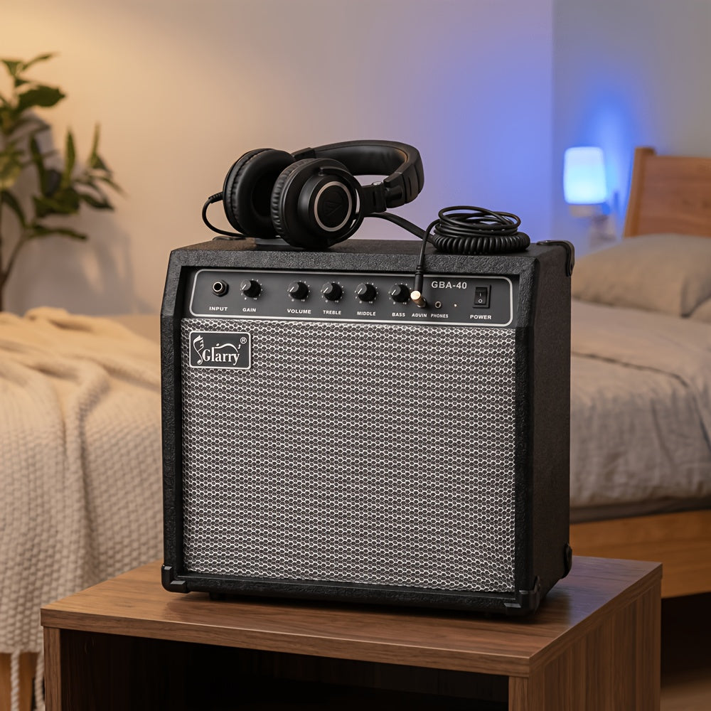 40W Black Electric Bass Amplifier, Black