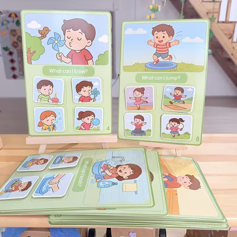 1Set I Can What Holiday Gift Puzzle Life Common Sense Matching Sorting
