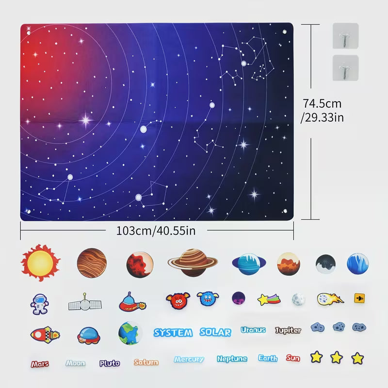 41-Piece Space Sensory Board Story Set