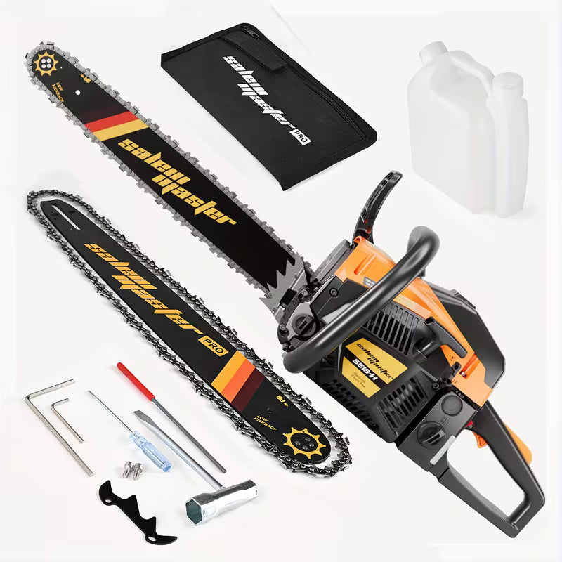20-inch Gasoline Chainsaw, Wireless Handheld Saw, Wood