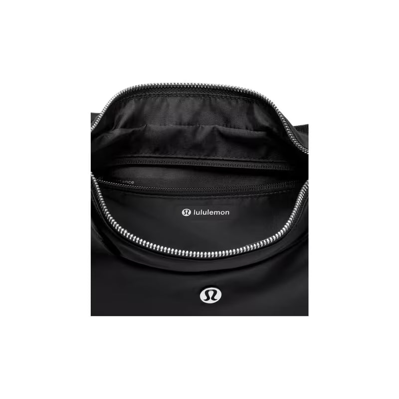 lululemon City Essentials Bag 4L Black Brand Logo Adjustable Strap Nylon Women's Shoulder Bag