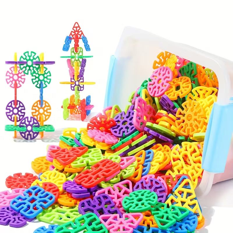 Children Building Toys