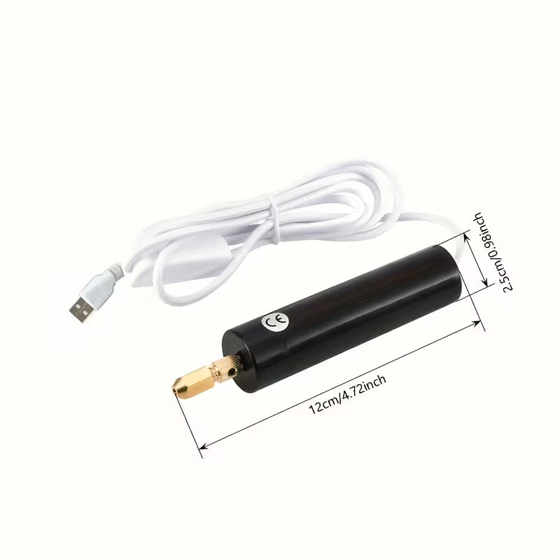 Mini Portable Hexagonal Cap USB Handheld Small Drill, Creative Design, Additions, Punching, Tool Kit