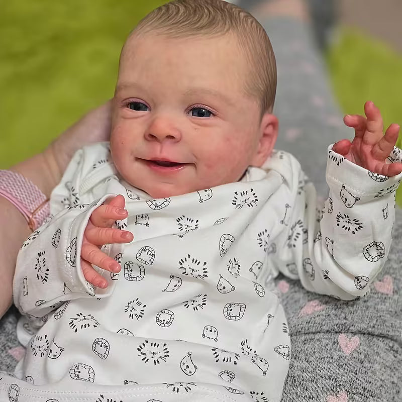 Newborn Baby Dolls-19-inch/49cm Lifelike Reborn Doll with Soft Cloth