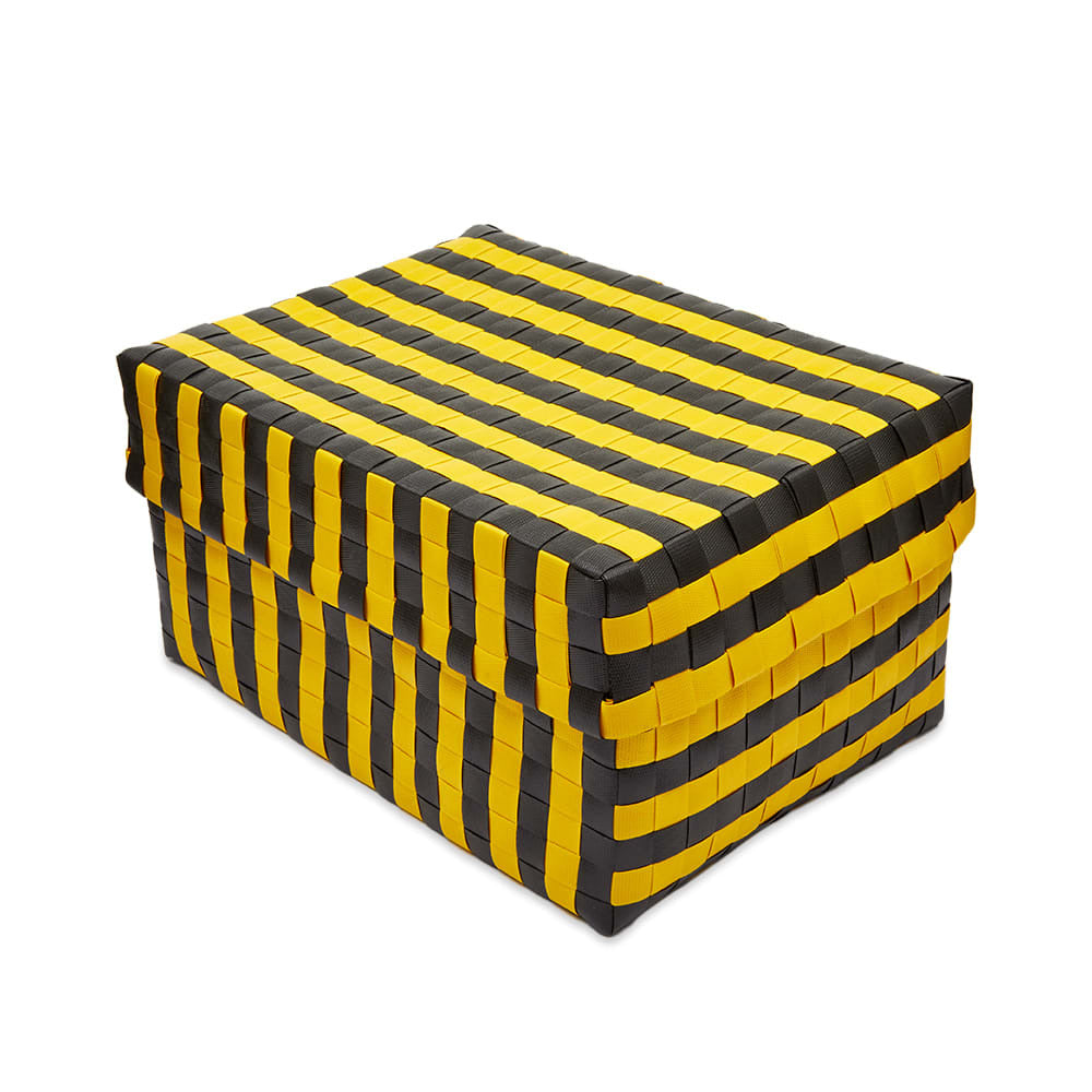 HAY Maxim Stripe Box, Small (Yellow/Black)