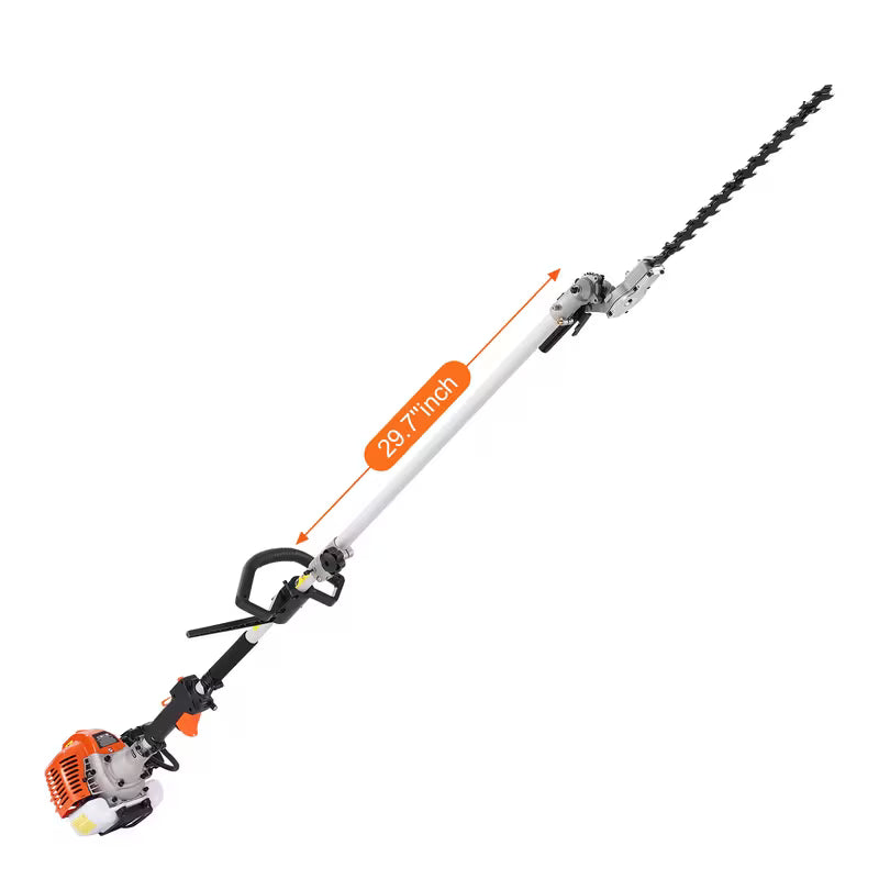 VEVOR 43CC 6-in-1 Multi-Functional Trimming Tools, Gas Hedge Trimmer, Weed Eater, String Trimmer