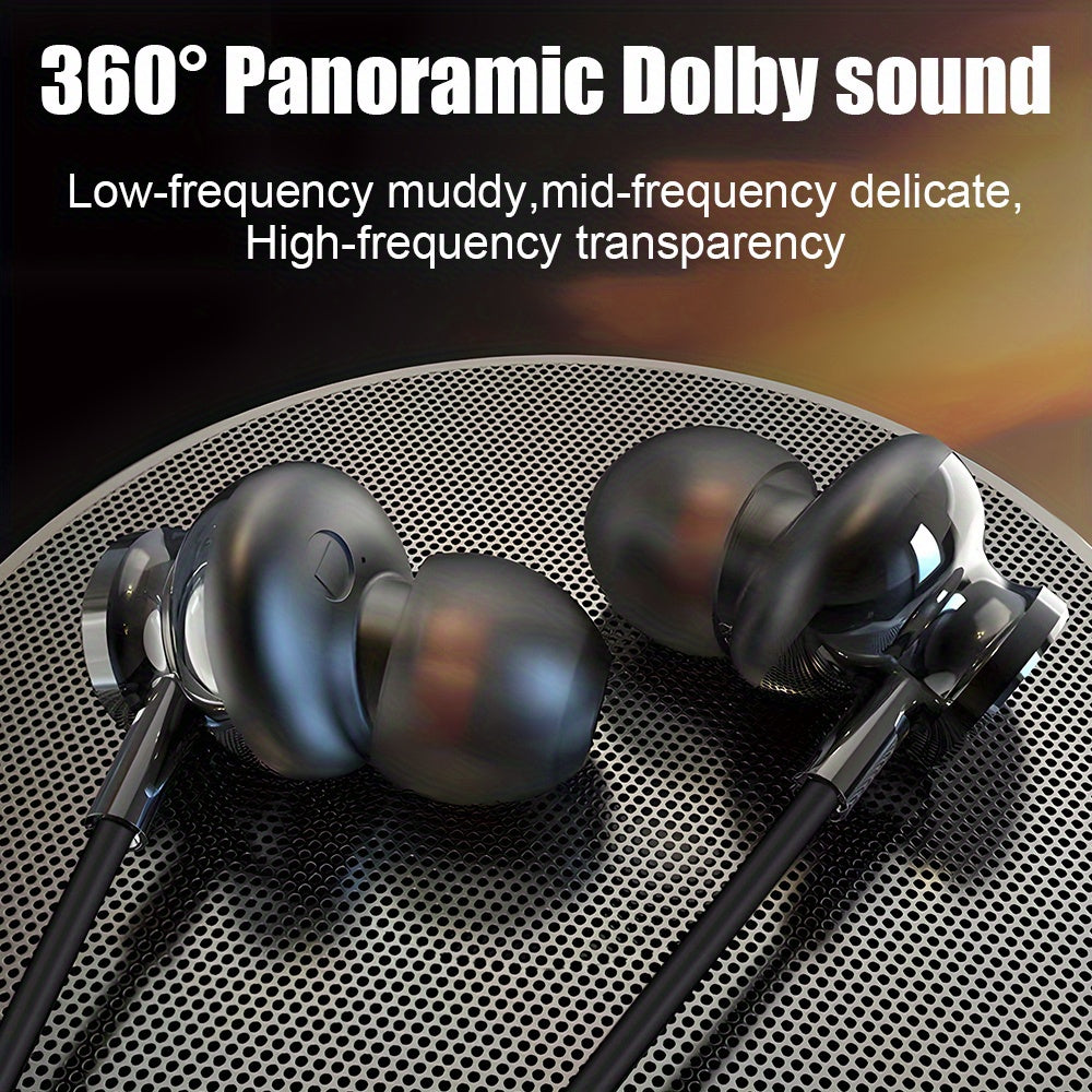 YUAOVCQ 2pcs Type-C/USB-C Jack Wired Earphones Set