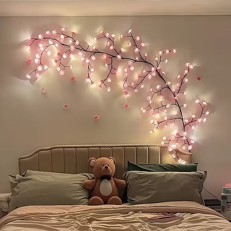 72-Bulb Cherry Blossom Vine String Lights (36pcs Leds Set