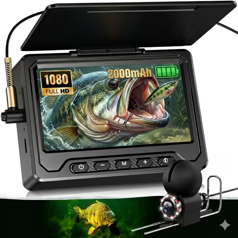 4.3In [30°~150° Angle Fin] Ice Fishing Camera Underwater Portable Fish