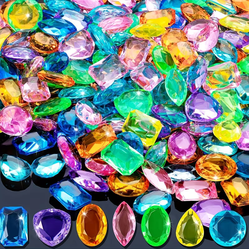 FEELLIFE 100 Summer Pool Acrylic Gems