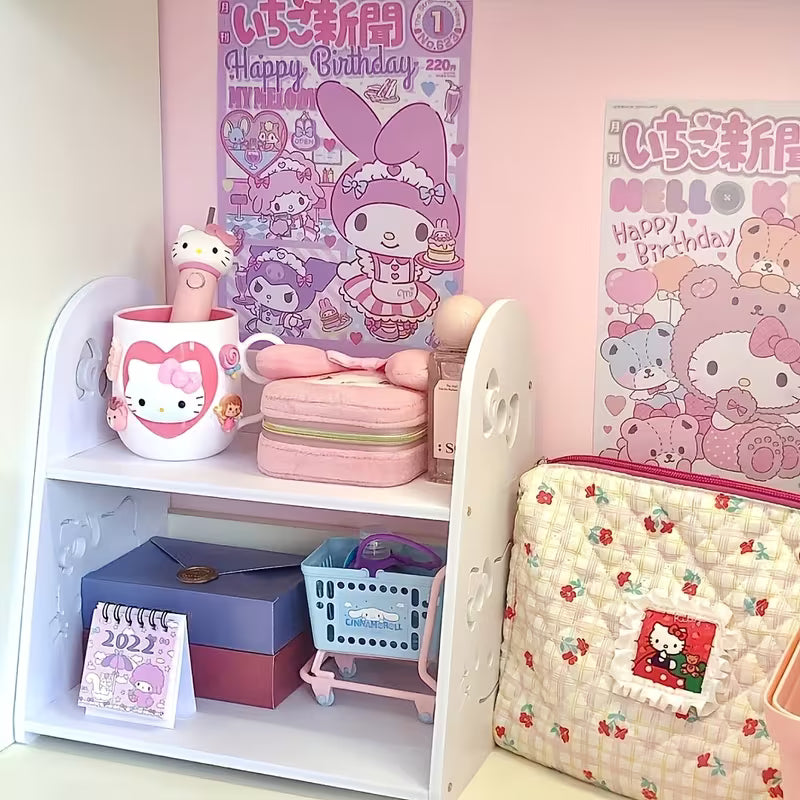 1 X Sanrio Hello Kitty Kawaii Storage Rack, a Delicate and Beautiful Cinnamoroll Storage Rack