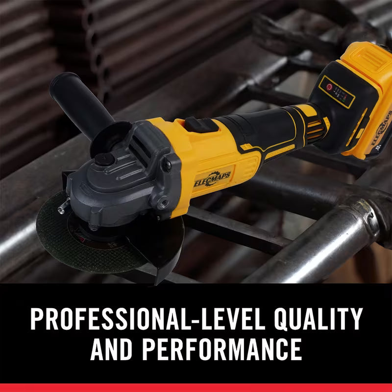 Brushless Power Tool Set - 4pcs Tool Set Including Impact Wrench, Drill, Angle Grinder