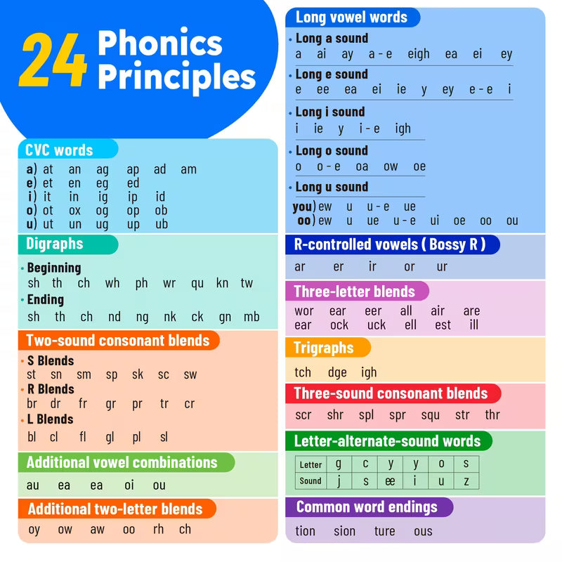500 Sight Words & 150 Phonics Flash Cards/1000+ Words
