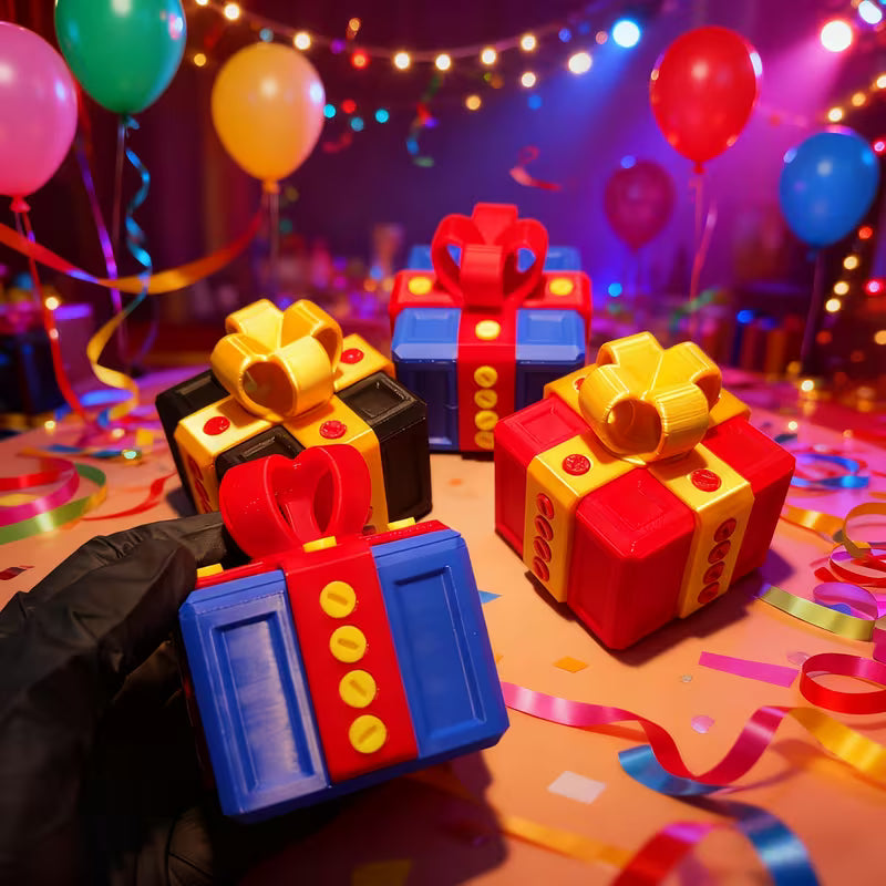 3D Annoyingly Fun Gift Box with Plastic Screws