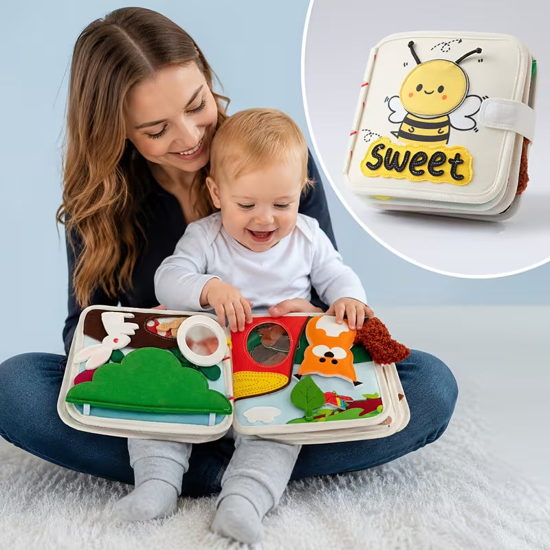 Animal Pattern Baby Educational Busy Board