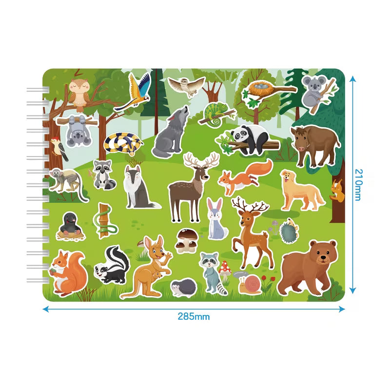2-In-1 Animal Habitats Sticker & Coloring Activity Book