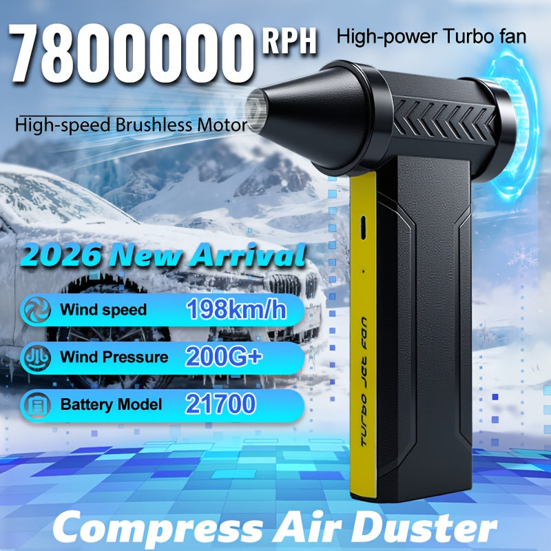 130000RPM Ultra-Powerful Portable Turbo Fan