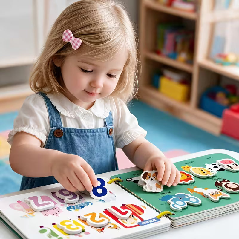 Interactive Quiet Book with Stickers