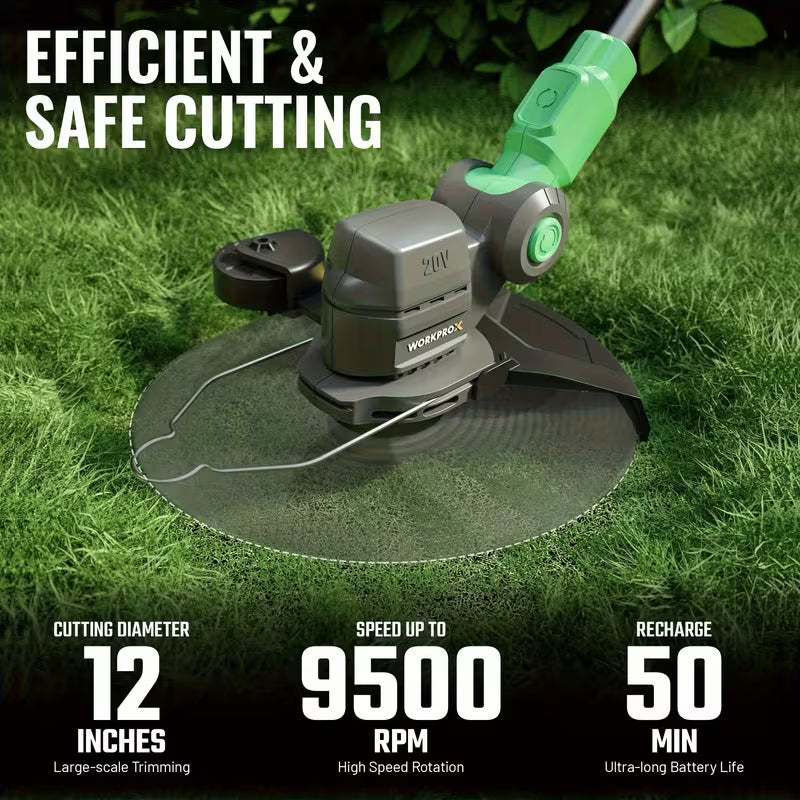 WORKPROX 12inch 20V Cordless String Trimmer