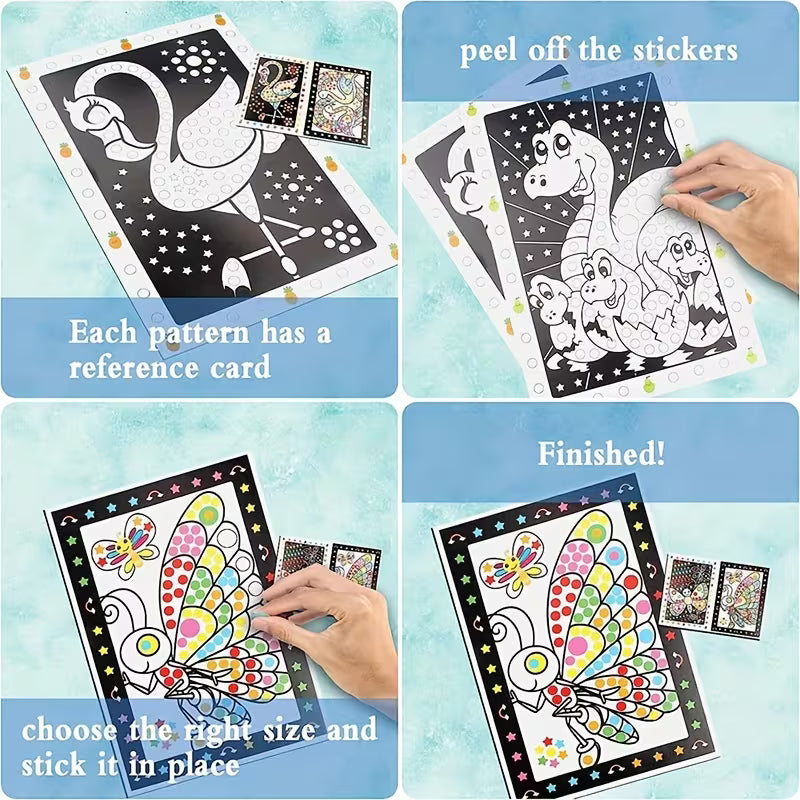 Set of 10 Interesting Patterned Puzzle Painting Kits