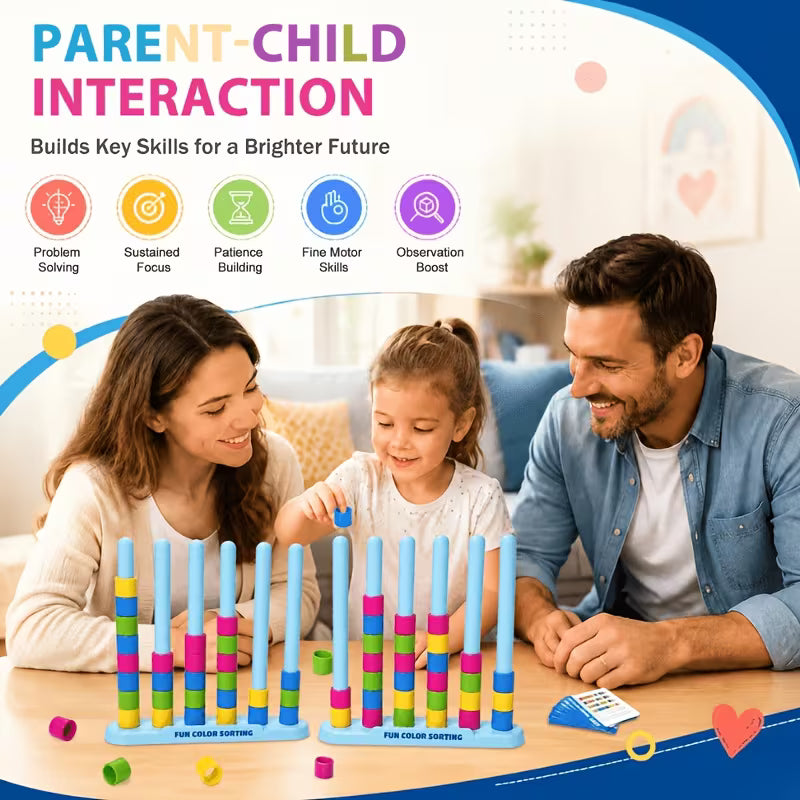 Single-color Stacking Challenge Fast-paced Color Matching Puzzle Game