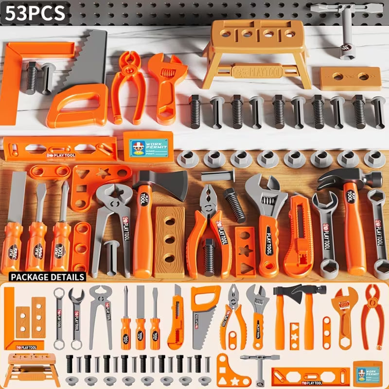 41/42/53/63-Piece STEM Sensory Toys • Educational Repair Tool Storage