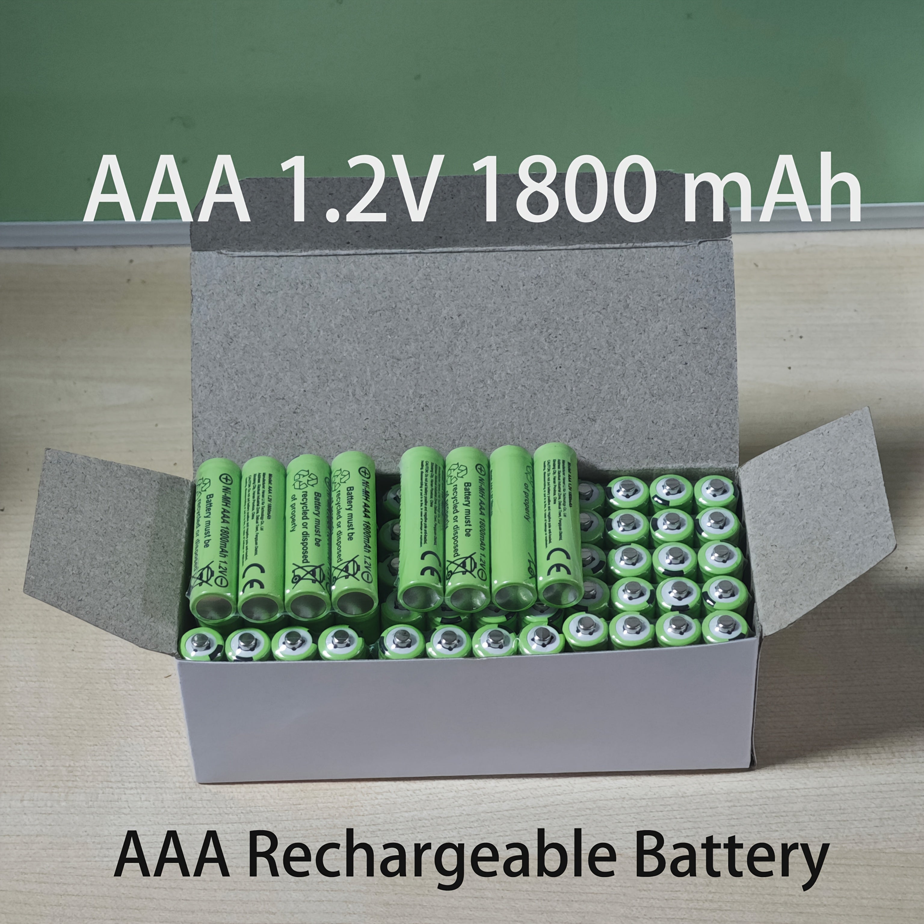 4 24 rechargeable aaa batteries 1800mah ni mh rechargeable batteries