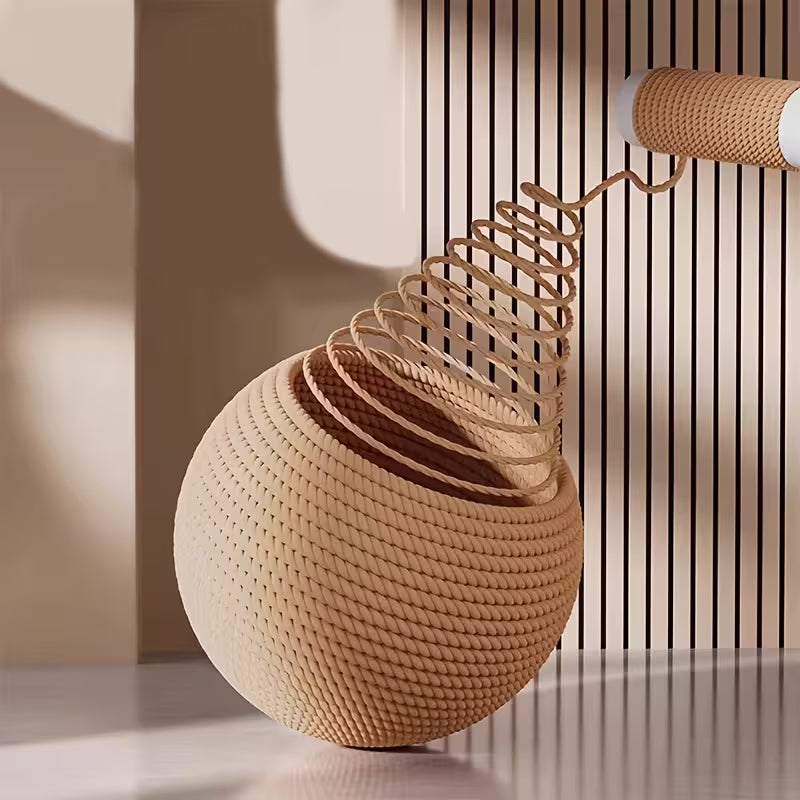 Large Sisal Cat Toy Ball |Safety Sisal Material, Self-Entertainment Set