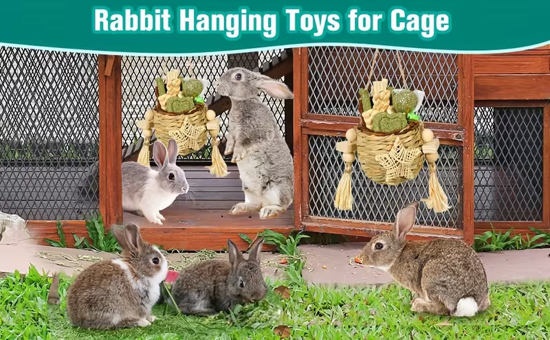 Rabbit Chew Toys, Bamboo