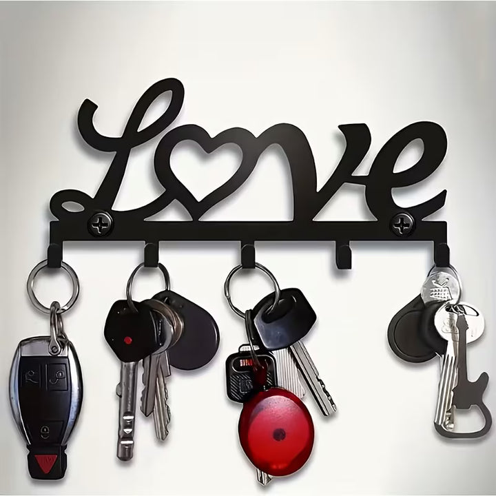 Iron Wall-mounted Storage Rack Metal Key Holder Cross-border Floating