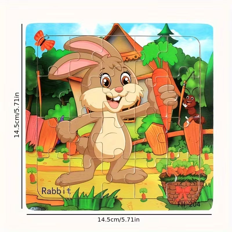 20-Piece Wooden Puzzle