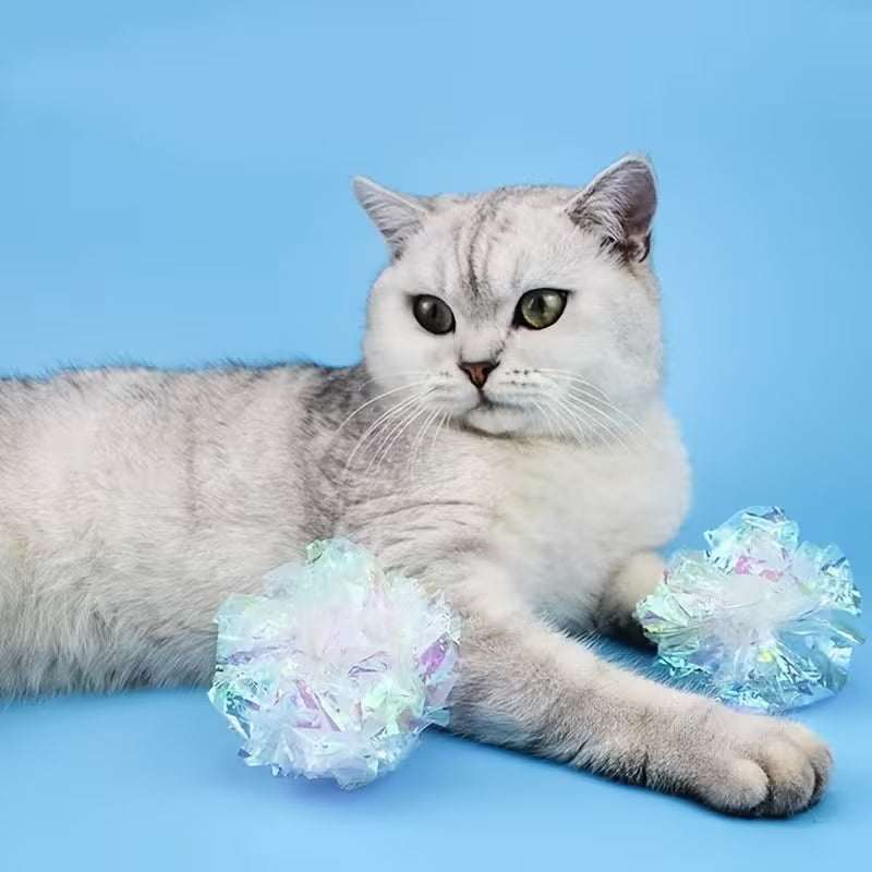 Sounding Paper Ball Toy, Wrinkled Ball Cat Toy, Indoor Cat