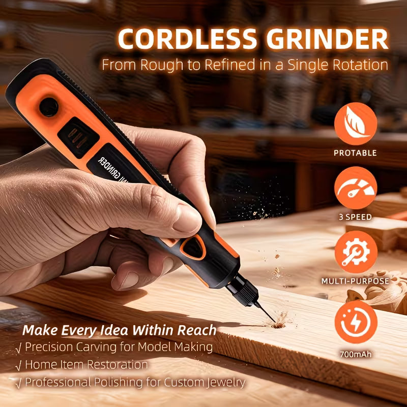 Rotary Tool, an Electric Engraving Pen with 3-speed Settings, for Grinding, Polishing, Drilling