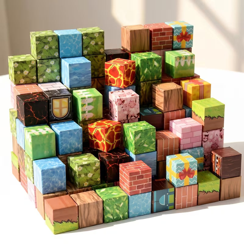 300-Piece Magnetic Building Blocks Set Approx 2cm