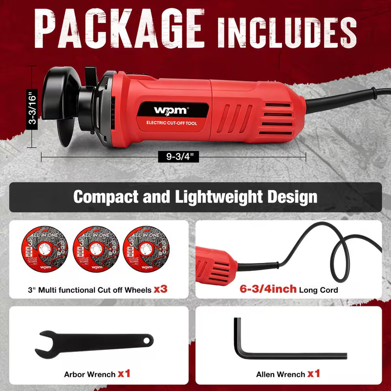 Tool Set WPM 3 Inch High-Speed Cut Off Tool