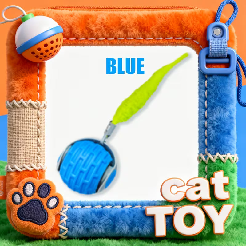 Smart Indoor Cat Toy Ball- Made of Soft, Silicone