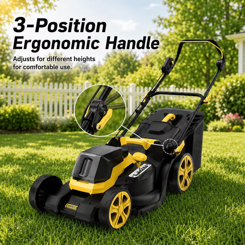 40V 19'' Cordless Lawn Mower, with 14.0gal Bagging System 6-Position Cutting Height
