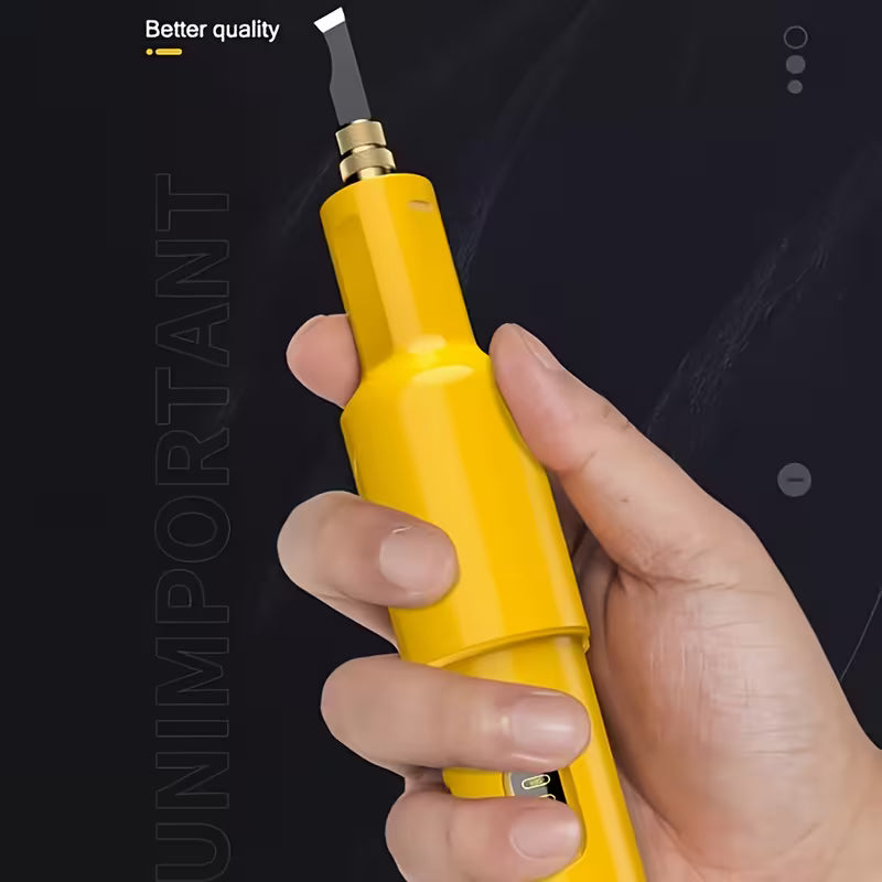 Electric Wood Chisel Carving Tool Electric Woodworking Carving Chisel Tools with 20 Blades