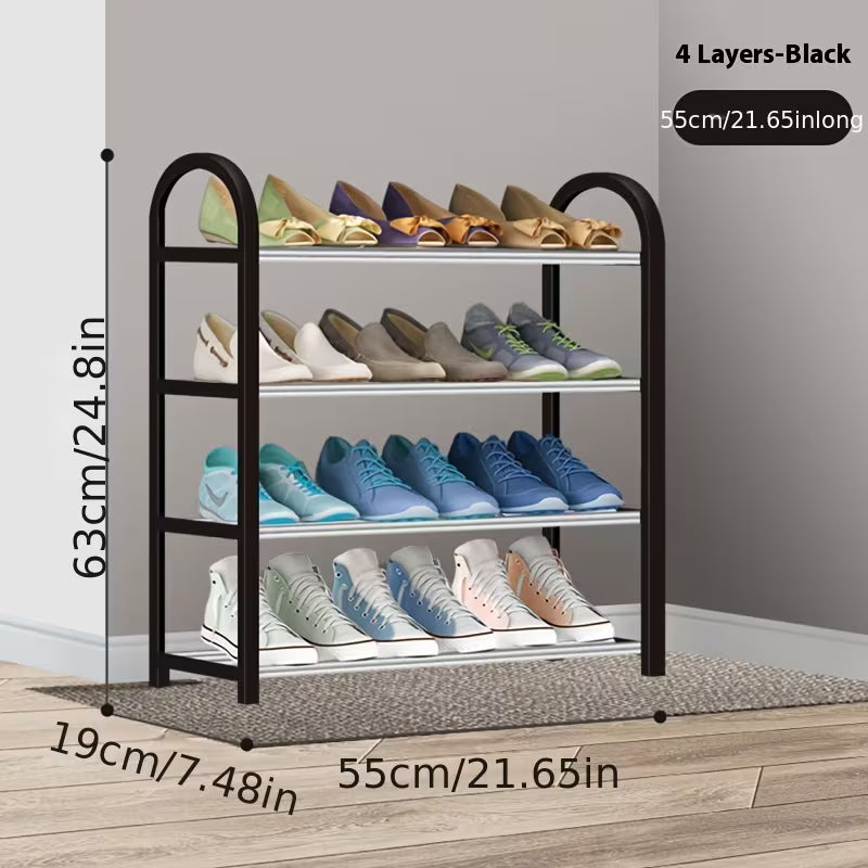 4-layer Shoe Rack Organizer, Suitable for Wardrobes